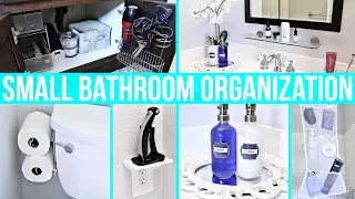 Small Bathroom Organization Ideas!