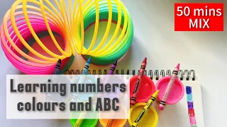 The best educational videos for children. We play, have fun, learn COLORS, NUMBERS up to 10 and ABC