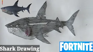 How to draw Shark from fortnite