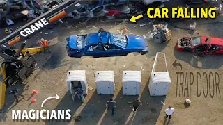 Magician Explains CAR CRUSHING Magic Trick!!