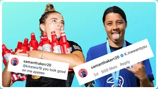 Sam Kerr and Kristie Mewis making us feel like a third wheel for 1 minute straight