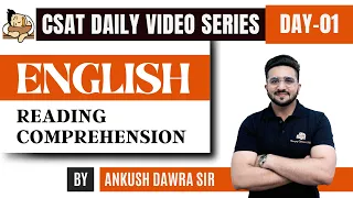 How To Solve English Reading Comprehension for UPSC Prelims CSAT 2024? | Sleepy Classes CSAT Videos