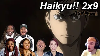 Haikyu!! 2x9 Reactions | Great Anime Reactors!!! | 【ハイキュー!!】【海外の反応】