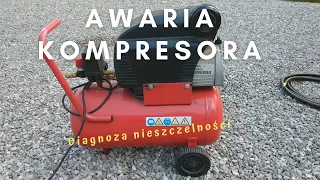 Awaria kompresora | Nieszczelny zawór kompresora | Nieszczelny kompresor| Diagnoza usterki