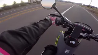 Husqvarna 701 SuperMoto, Cruising after work, I do not own the rights to the music.