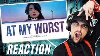 BTS Jungkook - At My Worst (Pink Sweat$ Cover) Lyrics REACTION!!!