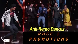 Anil ,  Remo Dances Heart out ,  poses with Farah Khan| “Race 3”