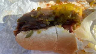 Chris Red Hots Hot Dogs 🌭 Newark NJ And New Pepsi Mango Soda Food Review