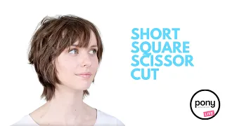 Pony Education's Dine & Dash: Bite-Sized Hairdresser Education - Short Square Scissor Cut by Corinna