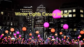 Winter Lights at Canary Wharf 2024