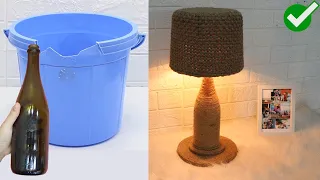 Amazing ! Super Recycling ideas from Broken Buckets | Jute Craft Ideas