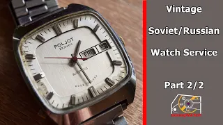 Vintage POLJOT cal. 2627 Soviet | Russian wristwatch service at home