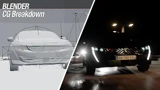 Blender / Highway car Chase CG breakdown