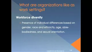 Introduction to Organizational Behavior Chapter 1