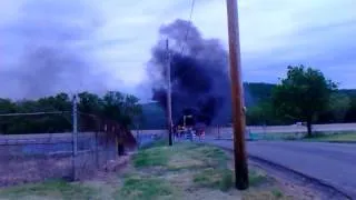 truck fire on the pa  Turnpike