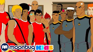 SUPA STRIKAS S05 E53 No Man's Island | Football Cartoon | MOONBUG KIDS - Superheroes