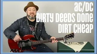 AC/DC Dirty Deeds Done Dirt Cheap Guitar Lesson