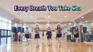 Every Breath You Take Cha (초중급) - Line dance (Demo & Count)#진킴라인댄스#분위기있는음악에차차차#4동오후반#온양
