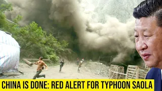 China on Red Alert as the 9th typhoon of this year Typhoon Saola expected to hit southern China.