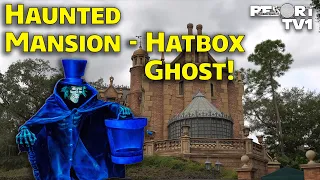 Ultra Low Light Haunted Mansion with Hatbox Ghost 2023 - 4K Best Quality - Walt Disney World