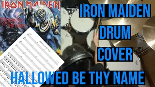 Iron Maiden - Hallowed Be Thy Name | Drum Cover (Transcription pdf link below)
