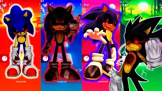 Sonic exe VS Sonic exe VS Sonic exe VS Super Sonic exe | DING DONG HIDE AND SEEK | TilesHop EDM Rush
