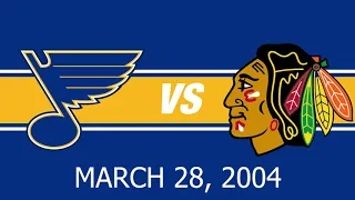 Highlights: Blues at Blackhawks: March 28, 2004