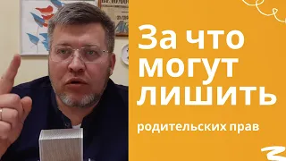 За что могут лишить #родительских прав