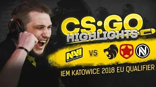 CSGO Highlights: NAVI vs North, Gambit, EnVyUs @ IEM Katowice 2018 EU Qualifier