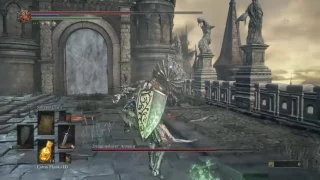 DARK SOULS 3, Lothric Knight Greatsword vs Dragonslayer Armour (ng+7).