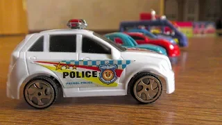 Video for kids: Various Toy Cars Driving on Their Own