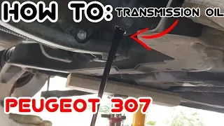 Changing Transmission Oil/Gearbox Oil Peugeot 307.