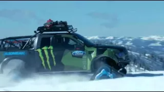 Italo disco 2015  D White   Follow Me  Ken Block snow truck Drift