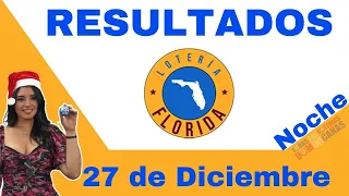 Lotería Florida Noche Resultados de hoy 27 de Diciembre del 2021