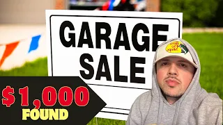 Found $1,000 at garage sales