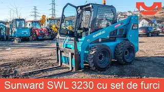 Miniîncărcător Sunward SWL 3230 cu set de furci