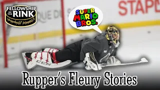 Mike Rupp shares Marc-Andre Fleury stories | Super Mario BROSS | Shootout Pushups | Farewell Tour