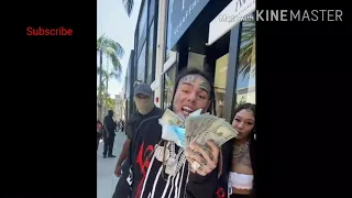 six nine tekashi 69 Throwing Money To People In Los Angeles California
