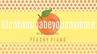 Idon'twannabeyouanymore - Billie Eilish | Piano Backing Track