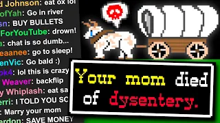 My viewers tried to survive The Oregon Trail (they didn’t)