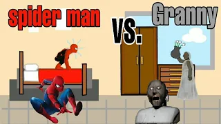 Granny vs. Spiderman || Drawing Cartoon 2.