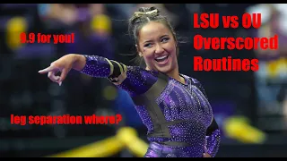 Most Overscored Routines from LSU vs OU 2023