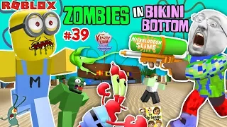 ROBLOX SPONGEBOB SQUAREPANTS Land of Terror! ZOMBIESKINI BOTTOM!  FGTEEV #39 Nickelodeon Slime Fun!