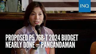 Proposed P5.768-T 2024 budget nearly done — Pangandaman