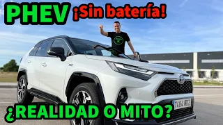 COCHE HÍBRIDO ENCHUFABLE PHEV SIN BATERÍA ¿REALIDAD o MITO? Prueba TOYOTA RAV4 en MONTAÑA MOTORK