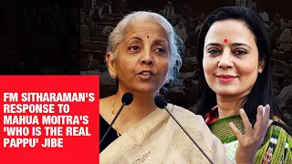 Watch: FM Nirmala Sitharaman's response to Mahua Moitra's 'who is the real pappu' jibe