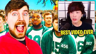 Sykkuno (Yuno) Reacts to MrBeast's Squid Game In Real Life!!