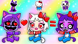 Catnap Gets Married to Hello Kitty! Catnap Has a Kitten! Smiling Critters in Avatar World!