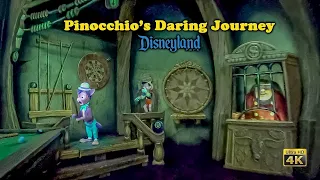 Pinocchio's Daring Journey On Ride Low Light 4k POV Disneyland 2022 03 16