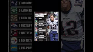Top 10 QBs since 2013 According to ChatGPT